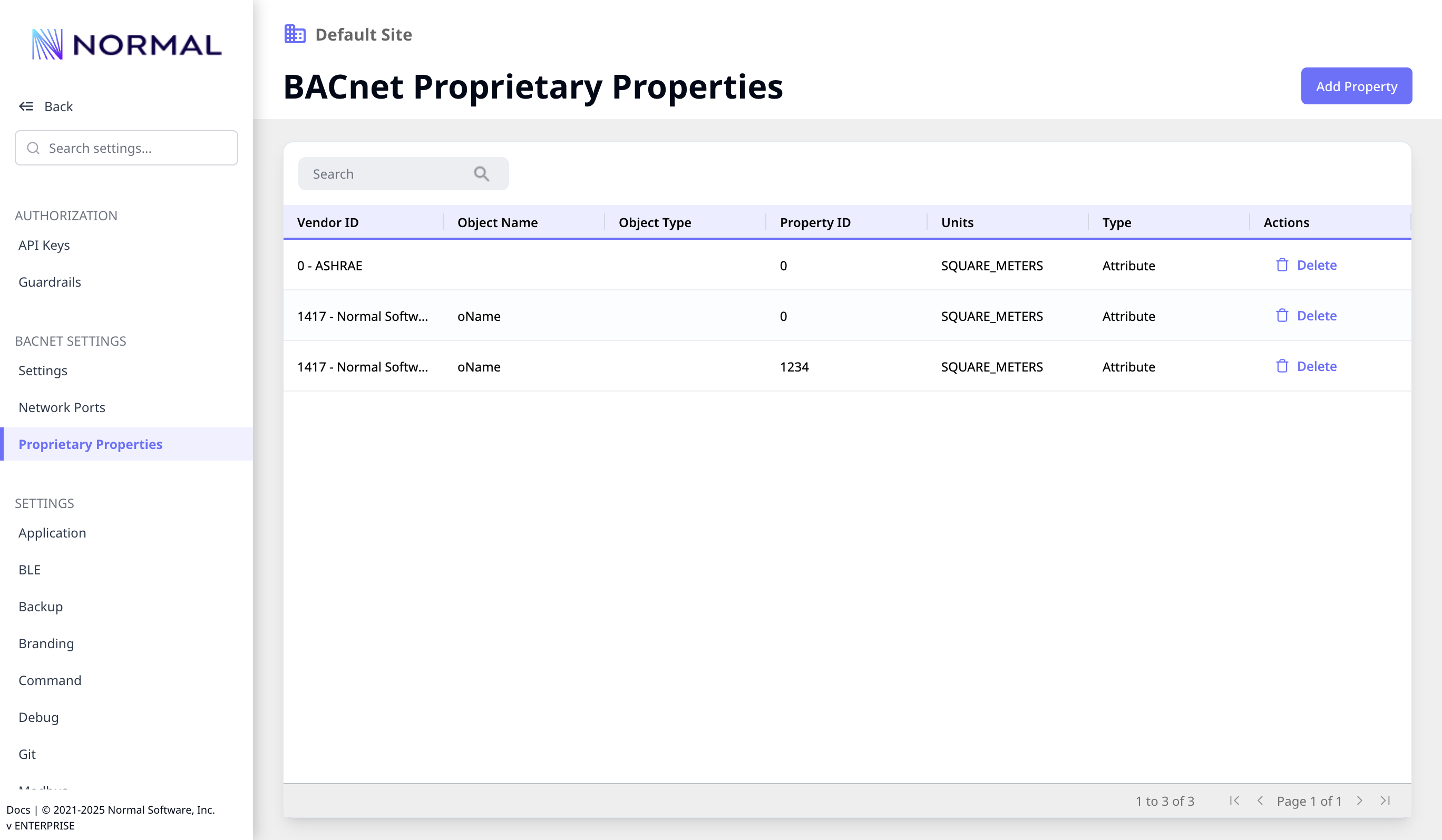 Proprietary Properties